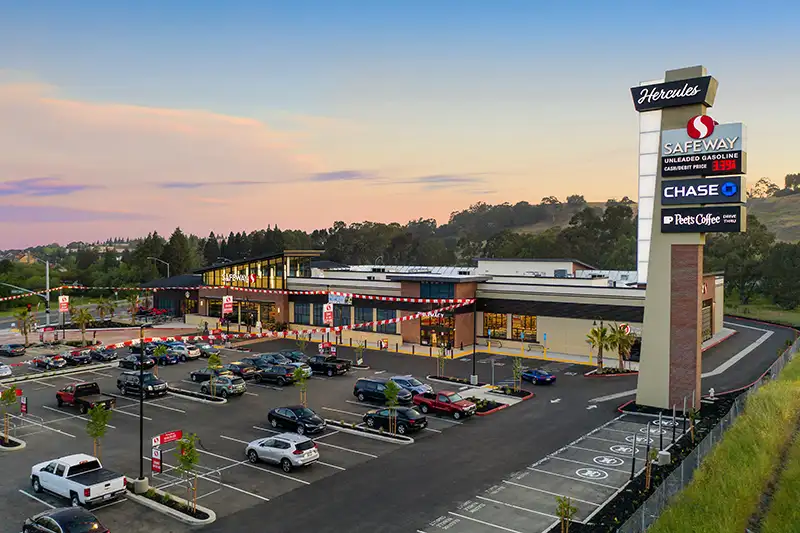 Retail center site development, Hercules